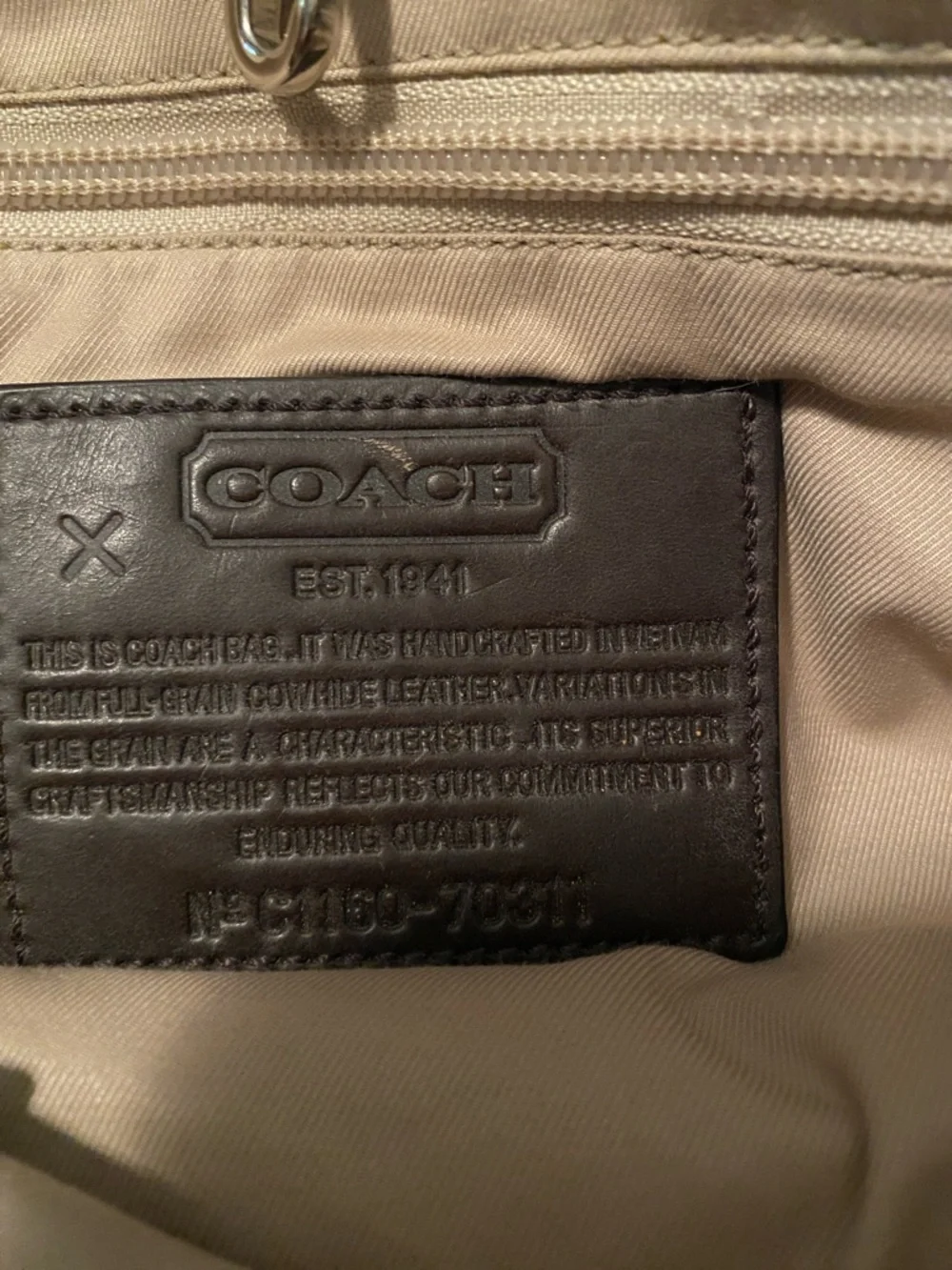 Coach Brown Leather Vintage Messenger Bag for Men - Picture 5 of 13